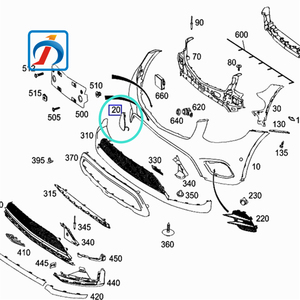 GLC Classe X253 W253 Couvercle de crochet de <span class=keywords><strong>remorquage</strong></span> de pare-chocs avant A2538853400 pour Mercedes Benz - Product Image 6