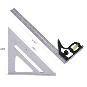 Outil de mise en page carré de vitesse en métal 7 pouces carré de charpentier carré avec mesure de règle d'angle en alliage de zinc de 12 pouces - Product Image 5