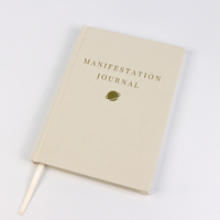 Carnet de notes personnalisé en tissu, couverture rigide, journal en lin pour affaires, format A5, personnalisable avec logo