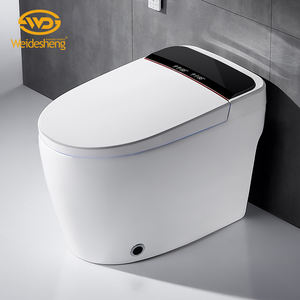 WC intelligent électronique à réservoir encastré en céramique, entièrement automatique, monobloc, certifié Water Mark/UPC/CE/SASO/Soncap, moderne - Product Image 3