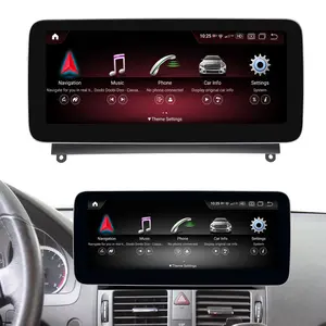 Radio mobil android 13 8gb ram 128gb rom, layar 12.3 inci radio navigasi gps untuk mercedes benz Kelas c w204 android