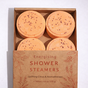 Coffret cadeau de pastilles de vapeur pour douche aromathérapeutique énergisante |   Huiles essentielles revitalisantes |   Boost d'énergie et rafraîchissement |   OEM/ODM Marque privée - Product Image 1