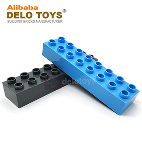 DELO TOYS (12 couleurs) Blocs de <span class=keywords><strong>construction</strong></span> du marché chinois OEM 2x8 Briques de <span class=keywords><strong>construction</strong></span> en plastique 2*8 pour enfants (JC005) - Product Image 2