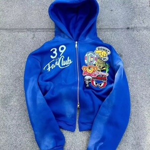 Conjuntos de Sudaderas y Hoodies Unisex, Sudadera con Capucha de Motocicleta, Algodón, Estampado Personalizado, Lavado Ácido, <span class=keywords><strong>Moto</strong></span> y Biker, Otoño - Product Image 3