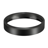 Pièces usinées sur mesure en aluminium anodisé et acier, 60mm, 80mm, 100mm, avec rainurage et filetage CNC