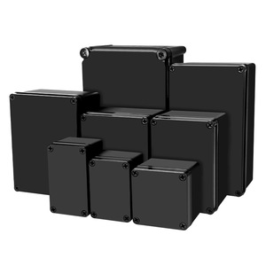 Waterproof ABS Outdoor Cable Junction Box Plastic Power Supply Battery Sealed Terminal Box Black AG Junction Box - Product Image 1