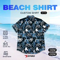 Kemeja Aloha Pria Custom dengan Cetakan Graffiti, Kemeja Kancing Depan Lengan Pendek, Kemeja Pantai Kasual, Pakaian Santai untuk Liburan, Supplier Streetwear