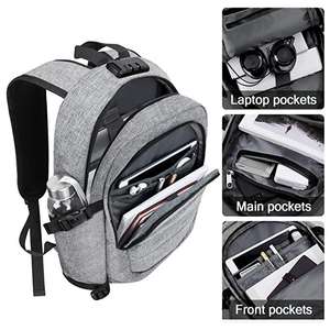 Custom 2025 High Quality Anti Theft Multifunction Usb Charging Travel Business <b>Laptop</b> <b>Backpack</b> School Bags <b>Backpack</b> - Product Image 5