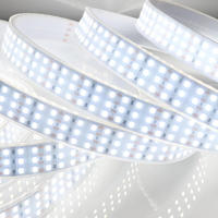 Bande lumineuse LED flexible ultra-lumineuse 30MM blanc lumière du jour 6000K DC12V24V, dimmable, SMD 2835, trois rangées, 360 LED, lumière intelligente