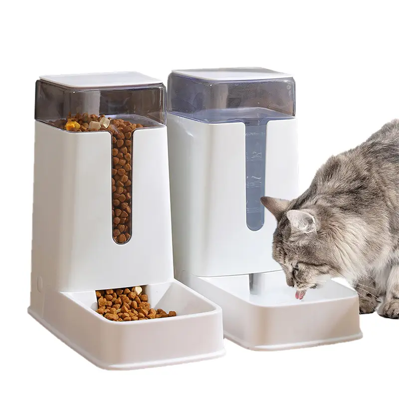 الساخن بيع مستلزمات الحيوانات الأليفة التلقائي القط مغذيات القط طبق للكلب و موزع مياه