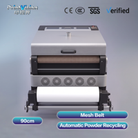 Machine à secouer et recycler la poudre DTF haute capacité de 36 pouces (90 cm) avec système de chauffage et de refroidissement pour imprimante 4 têtes