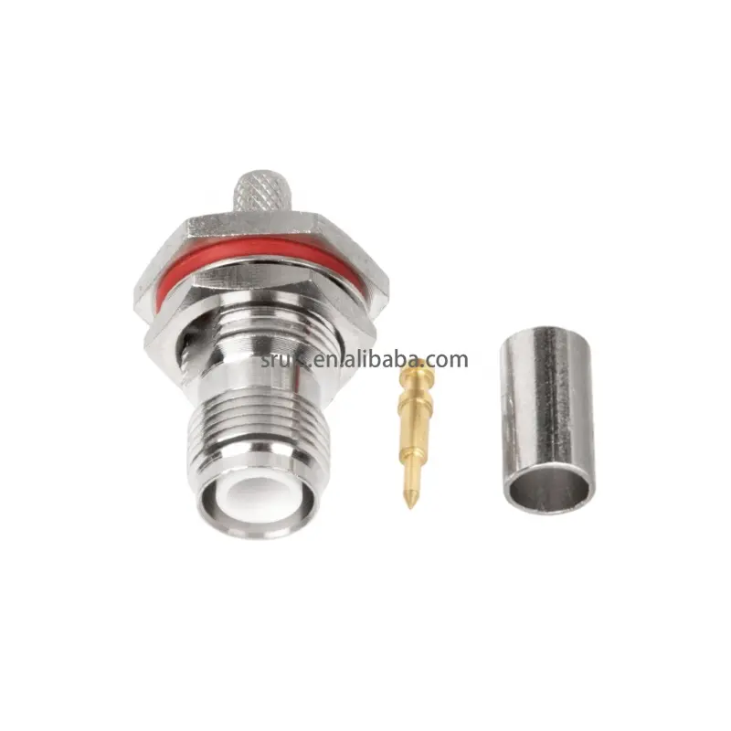 Mikrowelle Easy Connector TNC-Buchse Crimp-HF-Koaxialkabel TNC-Stecker für RG402 RG141