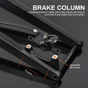 <span class=keywords><strong>Fourche</strong></span> <span class=keywords><strong>rigide</strong></span> en fibre de carbone TOSEEK <span class=keywords><strong>Boost</strong></span>, frein à disque, 15*100/110, passage de câbles entièrement interne pour VTT - Product Image 3