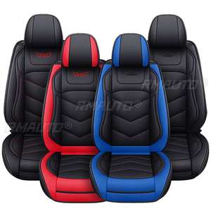 2PCS Front Car Seat Cover Chair <b>Cushion</b> <b>Bench</b> Protector PU Leather Automobiles Seat Covers Truck SUV Sedan - Product Image 1