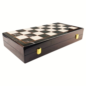 Jeu d'échecs international en <span class=keywords><strong>bois</strong></span> et marbre de qualité supérieure - 15 pouces, jeu de société éducatif pour enfants, pliable, pour l'intérieur - Product Image 6