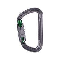Certifié CE, mousqueton en D à verrouillage automatique 30 kN, mousqueton en aluminium robuste pour la protection contre les chutes et les activités de plein air