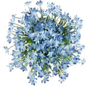Daffodils artificiali fiori verde artificiale resistente ai raggi UV nessuna dissolvenza piante in plastica sintetica per Bouquet di briglie da sposa - Product Image 2