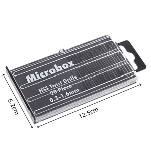 ดอกสว่านขนาดเล็ก 20 ชิ้น 0.3-1.6 มม. ชุดดอกสว่านเหล็กความเร็วสูงความแม่นยำสูง ชุดเครื่องมือช่างไม้ DIY แบบใช้มือและไฟฟ้า - Product Image 4
