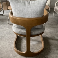 Hôtel moderne table et chaise d'extérieur cour bois imperméable anticorrosion loisirs balcon extérieur jardin salle à manger chaise