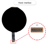 Écran LCD IPS rond de 5 pouces, résolution 1080x1080, interface MIPI DSI, module d'écran circulaire avec carte de commande HD-MI
