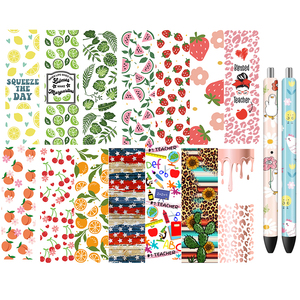 Enveloppes de stylos UV DTF personnalisées avec motifs brillants, impressions UV DTF pour marque-pages de motel, dessins animés, thèmes Maman - Product Image 2