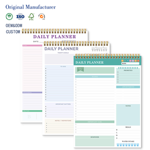 Carnet de planification quotidienne spirale 2026 avec planning horaire, sections multifonctionnelles, liste de tâches de bureau, fournitures scolaires et universitaires - Product Image 1