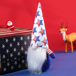 Gnomes en tissu du jour de l'indépendance du 4 <span class=keywords><strong>juillet</strong></span> avec ornements de drapeau américain Gnomes en peluche Gonk du 4 <span class=keywords><strong>juillet</strong></span> - Product Image 3