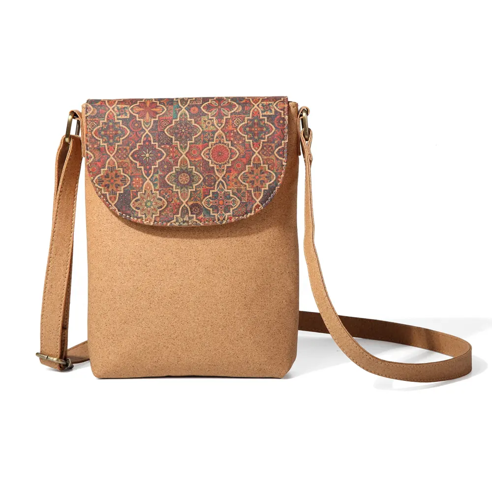 Wholesale Custom Minimalist Women's Shoulder Crossbody Sling Bags Phone Bag Bohemian Small Cork Bags