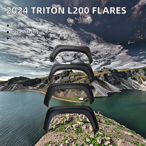 Accessori esterni in plastica ABS passaruota <span class=keywords><strong>Pickup</strong></span> parafango Flare per Triton L200 Navara NP300 modello parafanghi ricambi Auto compatibili - Product Image 3