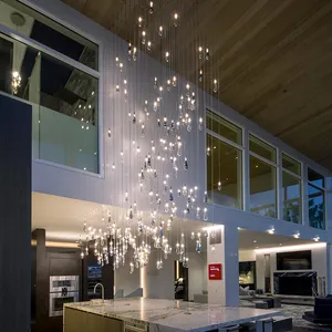 Tùy Chỉnh Giọt Mưa Treo Đèn Showroom Chiếu Sáng Cầu Thang Đèn Chùm Treo Đèn Cho Nhà Hàng Sảnh Khách Sạn Trang Trí Nội Thất - Product Image 1