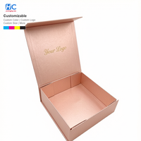 Boîte pliante rigide de luxe personnalisée pour vêtements de mode et foulards tissés, boîte cadeau en carton avec fermeture magnétique de qualité supérieure, vente en gros