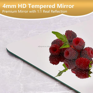 Frameloze Badkamerspiegel, Afgeronde Hoek Badkamerspiegel, Moderne Wandgemonteerde Make-Upspiegel Voor Woonkamer, Slaapkamer - Product Image 3