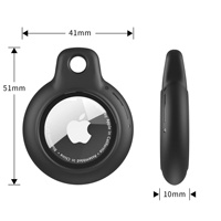 Coque transparente en PC pour AirTag, étui de protection rigide en plastique, nouvelle arrivée 2026, multicolore avec anneau métallique