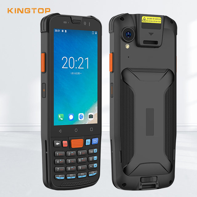 Ruggedized Handheld Computer 4GB RAM 32GB Storage 4-Inch Screen Android 14 CE FCC Certified Hot Replaceable Battery 2D Scanning