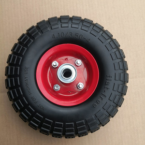 Pneus pleins 13x4.50-4 en mousse PU, type à trous de fixation, durables pour chariots à main - Product Image 2