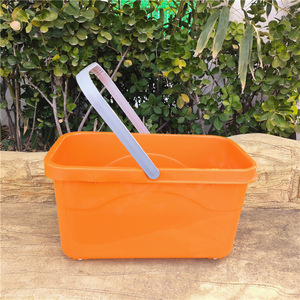 Large Thickened Rectangular <b>Mop</b> Bucket With Wheels Portable <b>Flat</b> Bucket For Home Floor Cleaning Mixed Color - Product Image 4