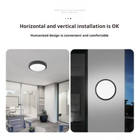 3CCT Détecteur micro-ondes IP65 étanche IK10 Applique murale à LED ronde Montage en surface Led Bulkhead Light