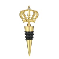 Bouchons de vin en métal de luxe, design personnalisé, forme avec couronne, bouchon de bouteille de vin scellé, outils de bar