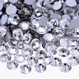 BOBOHOO en çok satan kristal ve kristal AB cam gevşek giysiler boncuk düz geri Rhinestones Nail Art Craft için - Product Image 2