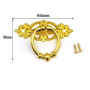 Antique Drawer Pulls Wooden Box Decorative Zinc Alloy Ring Handle Furniture Kitchen Cabinets <strong>Door</strong> <strong>Knobs</strong> - Product Image 6