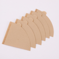 Filtres à café en V personnalisés, écologiques, de qualité alimentaire (pâte de bois naturelle brune non blanchie) pour machine à café V-Meika V02