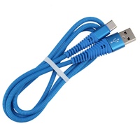 Kabel pengisi daya ponsel, 1M kawat nilon 8Pin kabel Data USB untuk iPad iPhone 14 13 12 11Pro Max X XS XR 8 7 6 Plus