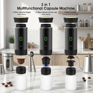 เครื่องชงกาแฟพกพาแบบพรีเมียม ใช้แบตเตอรี่แบบชาร์จได้ พร้อมโลโก้สั่งทำ สำหรับผู้จัดจำหน่ายขายส่ง - Product Image 1