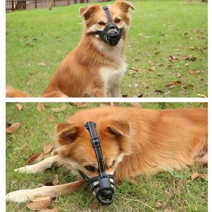 Nouvelle muselière d'entraînement pour chien, épaisse, robuste, souple, anti-morsure, équipement d'agilité, en TPR et nylon, imperméable, muselière en forme de panier pour chiens - Product Image 5