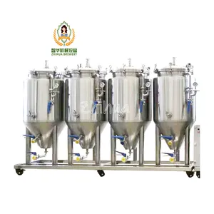 5HL 10HL 15HL 20 30HL customized craft beer jacketed conical fermenters unitank 304 316 stainless steel fermenting tank