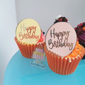 Mini Adorno de Pastel de Acrílico con Diseño de <span class=keywords><strong>Disco</strong></span> Espejado para Decoración de Fiestas, para Ocasiones de Bebés, Día de San Valentín - Product Image 2