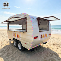 Remorque de restauration certifiée DOT pour l'Europe, camion flexible pour smoothies, chariot de restauration extérieur pour hot-dogs