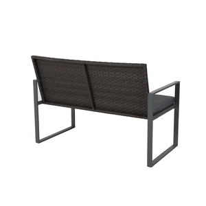 Leisure Simple 4 PCS Modern Outdoor Patio Rattan Set Steel <b>Frame</b> Garden Furniture for Courtyard Park Apartment - Product Image 6