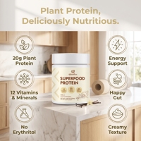 Poudre de protéines Qbioflex en vente flash, marque privée, pour la prise de poids, avec 12 vitamines et minéraux, vente en gros de poudre de protéines