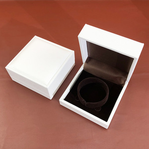 Boîte à bijoux en cuir PU blanc, vente chaude, boîte à bijoux de luxe, boîte à bijoux personnalisée - Product Image 4